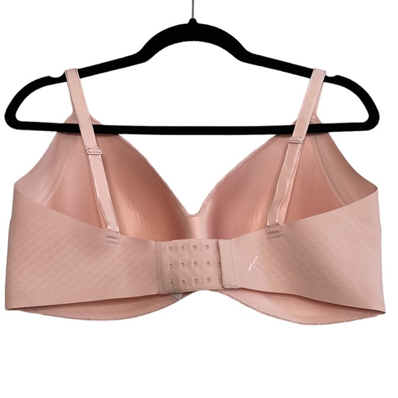 Knix Pink Lace Wingwoman Size 8 40D 40DD 40E 42D 42DD 42E Floral Wireless Comfy - Picture 3 of 13